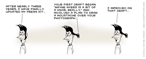 Latest comic on conniptions.org